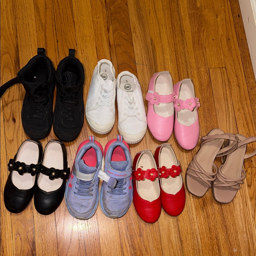 Jordan Kids' Black Sneakers + bundle (size 1 kids)